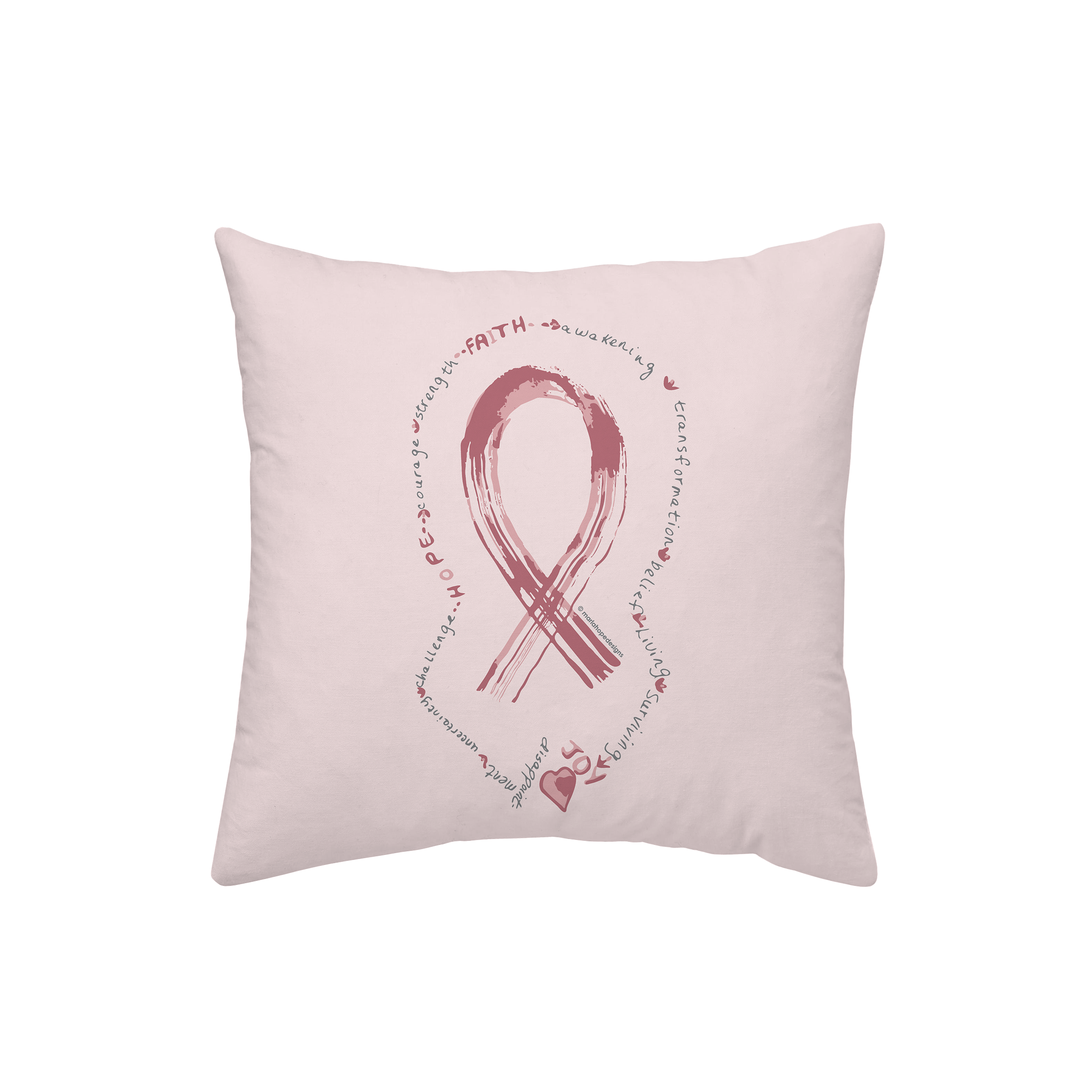 Journey to Joy Breast Cancer Pillow